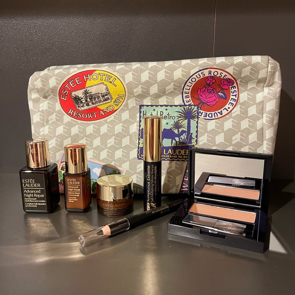 New Estee Lauder skincare and makeup set